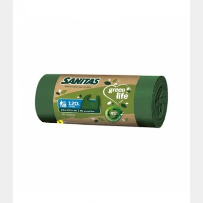 SANITAS ΣΑΚΟΥΛΕΣ ΑΠΟΡ/ΤΩΝ 701 10T GREEN LIFE 120L ΜΕ ΛΑΒΕΣ Χ30