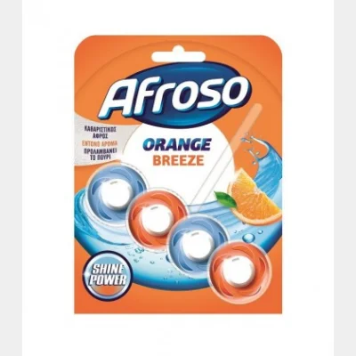 AFROSO WC BLOCK SOLID ORANGE BREEZE 40gr
