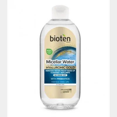 BIOTEN MICELLAR ΝΕΡΟ ΚΑΘΑΡΙΣΜΟΥ ΠΡΟΣΩΠΟΥ HYALURONIC GOLD 400ml