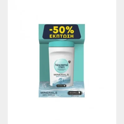 NOHZEMA DEO ROLL-ON MEN MINERALS DRY FORCE 50ml -50%