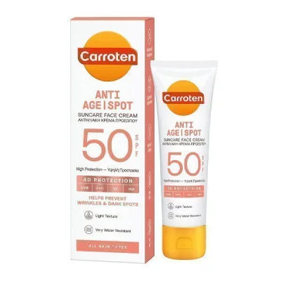 CARROTEN ANTI AGE SPOT SUNCARE FACE CREAM 50ml SPF 50