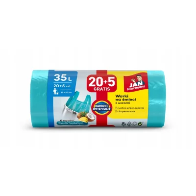 T-SHIRT AROMA GARBAGE BAGS 35L ​​A20+5pcs 8154