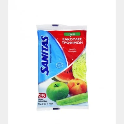 SANITAS FOOD BAGS 25T GIANT 10lt8