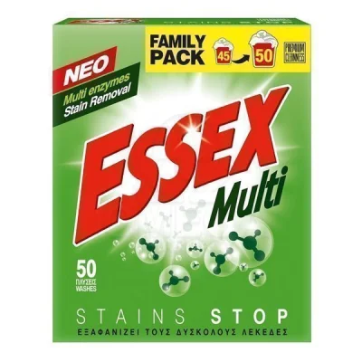 ESSEX POWDER LAUNDRY DETERGENT 50w 2,40kg MULTI