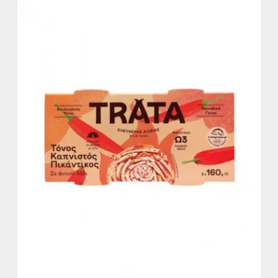 ΤΡΑΤΑ ΤΟΝΟΣ ΚΑΠΝΙΣΤΟΣ ΠΙΚΑΝΤΙΚΟΣ (2Χ160gr)
