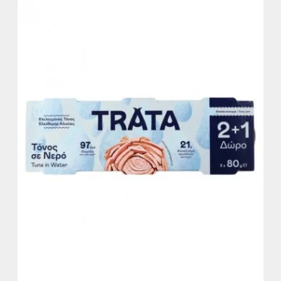 ΤΡΑΤΑ ΤΟΝΟΣ ΣΕ ΝΕΡΟ (80gr) 2+1