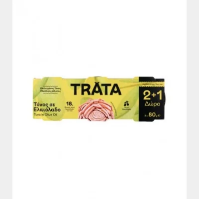 ΤΡΑΤΑ ΤΟΝΟΣ ΣΕ ΕΛΑΙΟΛΑΔΟ (80gr) 2+1