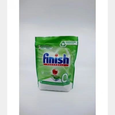 FINISH DISHWASHER TABLETS 0% ADDITIVES 18T X 6