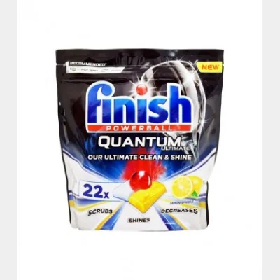 FINISH DISHWASHER TABLETS QUANTUM ULTIMATE LEMON 22T X 7