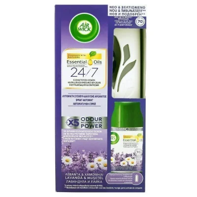 AIR WICK FRESH MATIC DEVICE +REPLACEMENT LAVENDER & CHAMOMILE