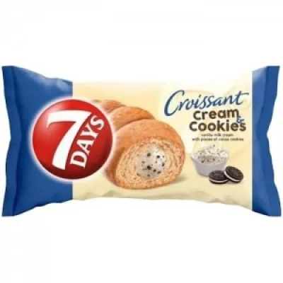 7 Days Croissant Vanilla Cream & Biscuits 92g