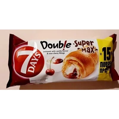 7 Days Croissant Double Cream Vanilla & Cherry 127g