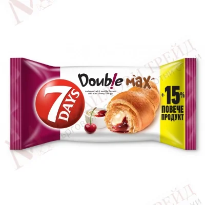 7Days Croissant Double Vanilla & Cherry 92g