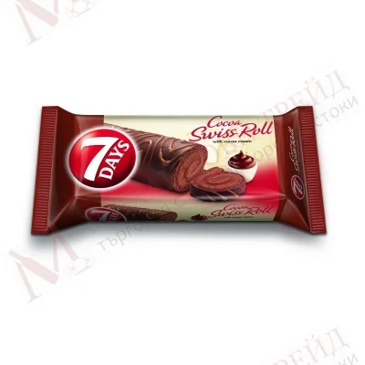 7Days Swiss Roll Cocoa Glazed 200g