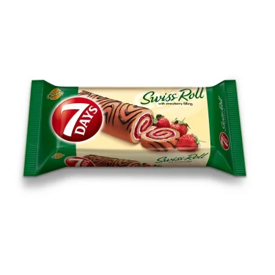 7 Days Swiss Roll Strawberry 200g