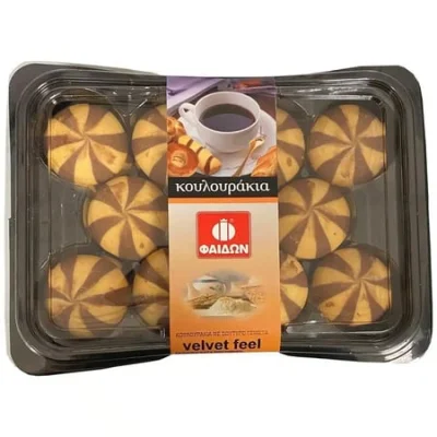 Faidon Cookies Velvet Feel 350g Φαίδων Κουλουράκια Βουτύρου Γεμιστά 350g