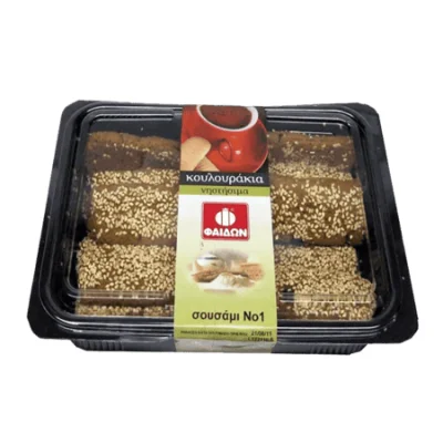 Faidon Cookies with Sesame and Raisins 350g Φαίδων Κουλούρια με Σουσάμι και Σταφίδες 350g