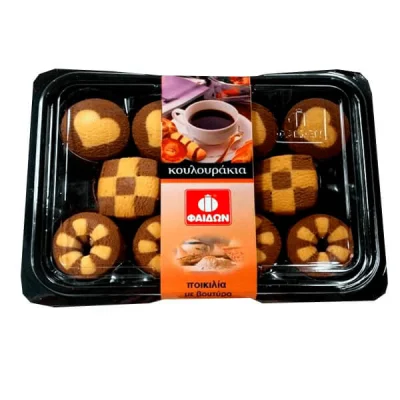 Faidon Butter Cookies 350g Κουλουράκια Βουτύρου Ποικιλία