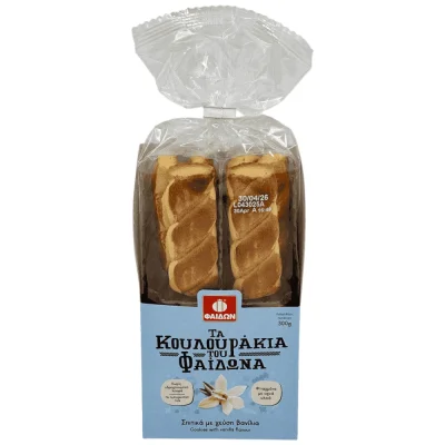 Faidon Cookies Vanilla 300g Φαίδων Κουλούρια Βανίλια 300g