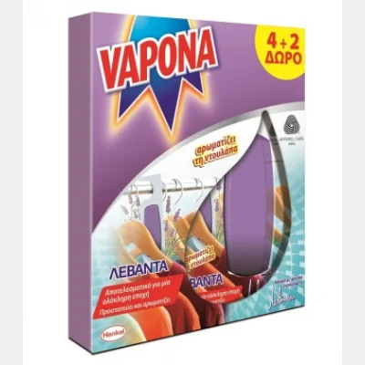 VAPONA ΣΚΟΡΟΚΤΟΝΟ GEL ΛΕΒΑΝΤΑ 4+2