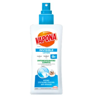 VAPONA INSECT REPELLENT LOTION 100ml INVISIBLE