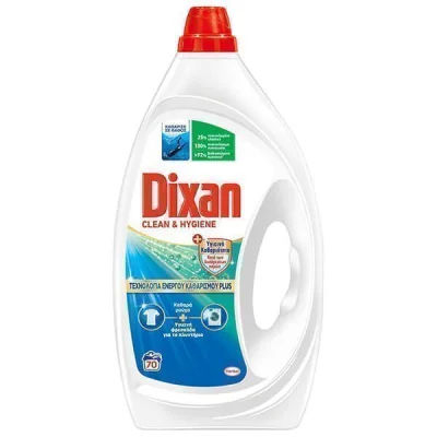 DIXAN LIQUID LAUNDRY DETERGENT GEL 70W 3,315lit CLEAN AND HYGIENE