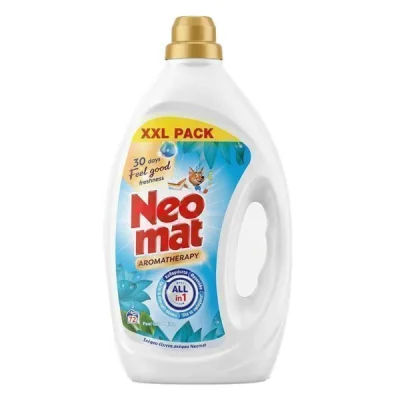 NEOMAT LIQUID LAUNDRY DETERGENT GEL 72w 3,24lit FEEL GOOD BLUE LOTUS