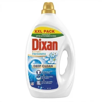 DIXAN LIQUID LAUNDRY DETERGENT GEL 64w 2,88lit EXPERT FRESHNESS