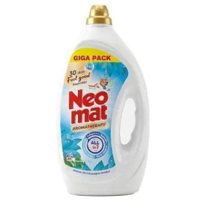 NEOMAT LIQUID LAUNDRY DETERGENT GEL 85w 3,825lit FEEL GOOD BLUE LOTUS