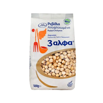 3A Peeled Chickpeas from Greek Growers 500g Ρεβίθια Αποφλοιωμένα Ελλήνων Παραγωγών 500g