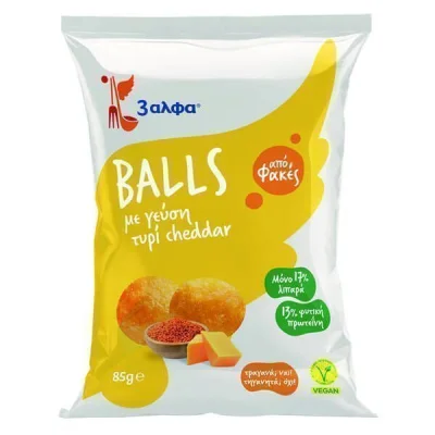 3Α CHEDDAR CHEESE BALLS 85gr.