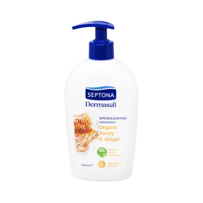 SEPTONA Liquid handsoap pump 400ml - Organic Honey & Ginger