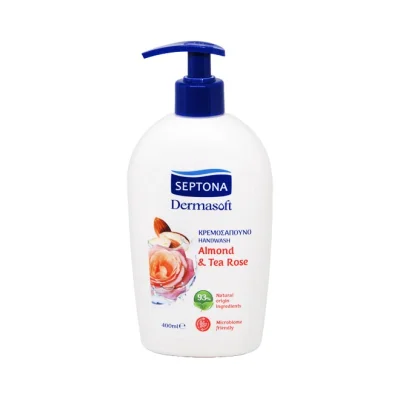 SEPTONA Liquid handsoap pump 400ml - Almond & Tea Rose