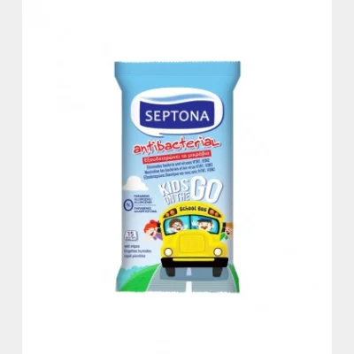 SEPTONA ANTIB WIPES KIDS ON THE GO 15T 8