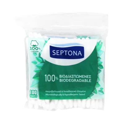 SEPTONA cotton buds 100% biodegradable 100pcs - refill