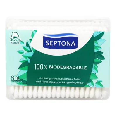 SEPTONA cotton buds 100% biodegradable 200pcs