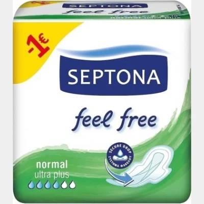 SEPTONA SANITARY NAPKINS FEEL FREE NORMAL 10T
