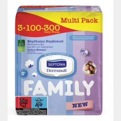 SEPTONA ΜΩΡΟΜΑΝΤΗΛΑ DERMASOFT FAMILY ΜΕ ΚΑΠΑΚΙ COTTON 100T