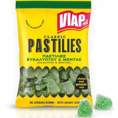 Viap Pastilies Eucalyptus and Menthol Παστίλιες Ευκάλυπτος και Μέντα