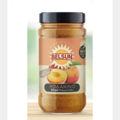 BELSUN PEACH JAM JAR 380gr