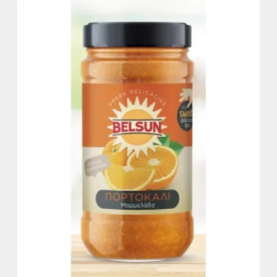 BELSUN ORANGE JAM JAR 380gr