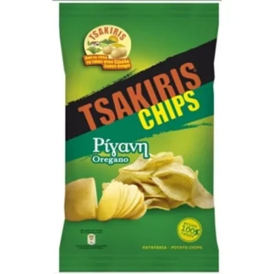Tsakiris Chips Oregano 45g Τσίπς με ρίγανη 45g