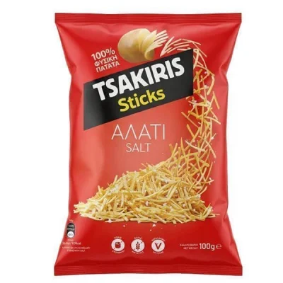 TSAKIRIS STICKS 100gr. SALT