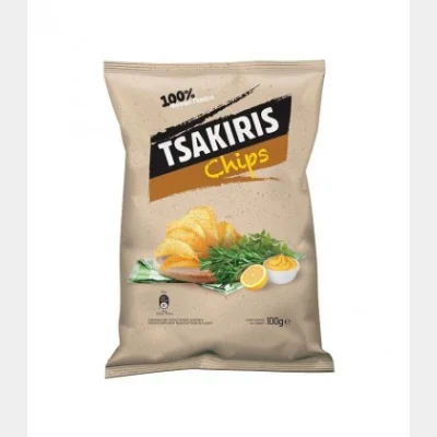 TSAKIRIS CHIPS GREEK ROASTED 100gr
