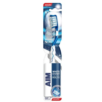 AIM TOOTHBRUSH WHITE SYSTEM HARD