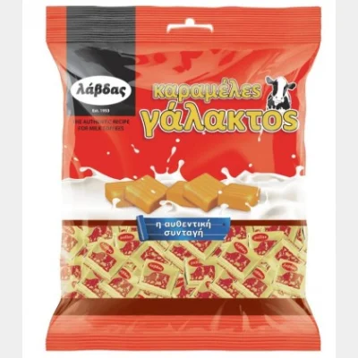 ΙΟΝ ΚΑΡΑΜΕΛΕΣ LAVDAS TOFFEE ΓΑΛΑΚΤΟΣ ΣΑΚ.300gr