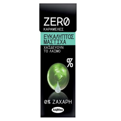 ZERO CARAMELS 32gr.x12pcs. EUCALYPTUS GUM