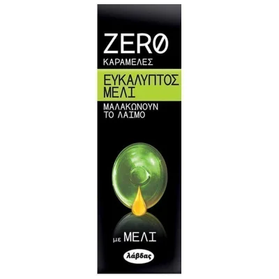 ZERO CARAMELS 32gr.x12pcs. EUKALYPTUS & HONEY 0% SUGAR