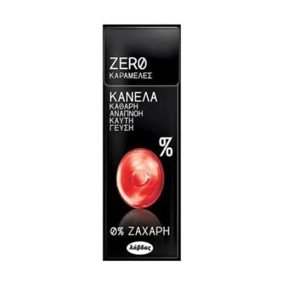 Lavdas Zero Karameles Cinnamon 32g Λάβδας Καραμέλες 0% Κανέλα 32g