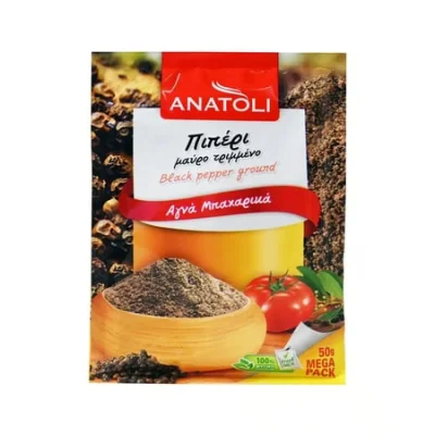 Anatoli Ground Black Pepper 50g Ανατολή Πιπέρι μαύρο τριμμένο 50g